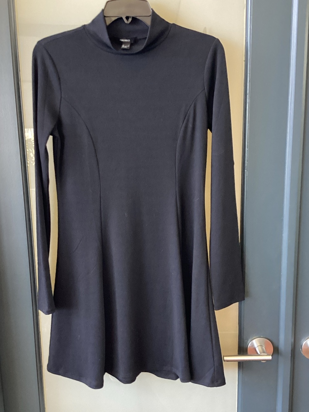 Long sleeved black dress